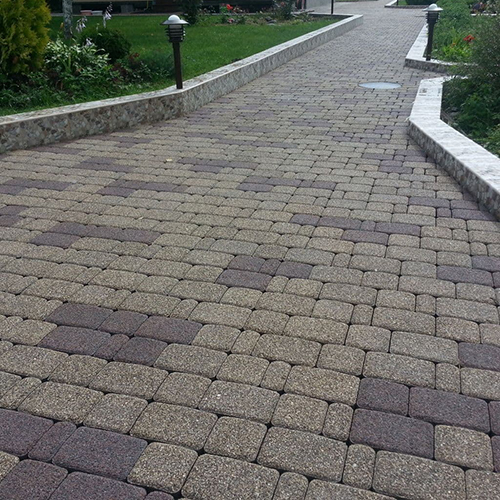 Примеры укладки плитки и тротуарного камня